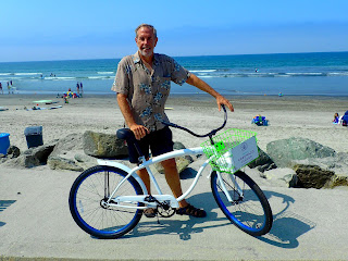 Wayne Biking to Coronado Beach Marriott's Coronado Island Resort & Spa San Diego