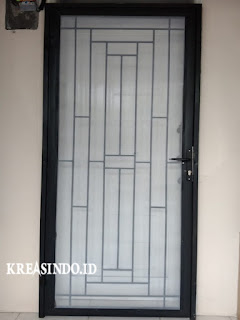 Pintu Kawat Nyamuk Besi Minimalis pesanan Bpk Bram di Perum Yasmin Bogor