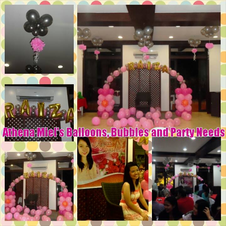 Raiza s 18th  Birthday  Party  Athena Miel s Balloons 