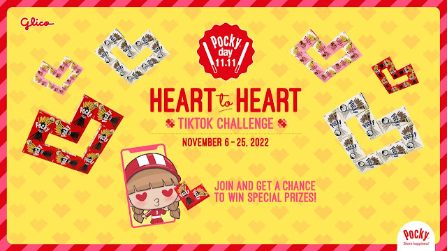 Pocky day 11.11 Take the Pocky Heart-to-Haeart TikTok Challenge