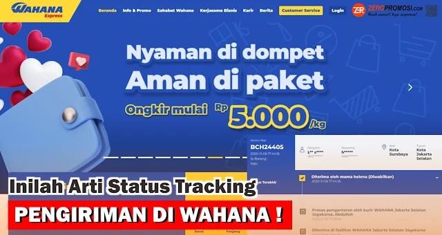 Inilah Arti Status Tracking di Wahana