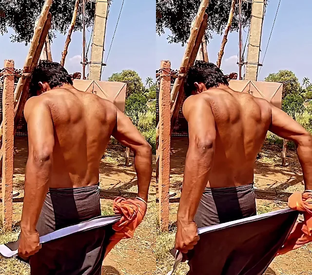 Men in Veshti - How to fold Veshti above Knees - @ranjith_athlete