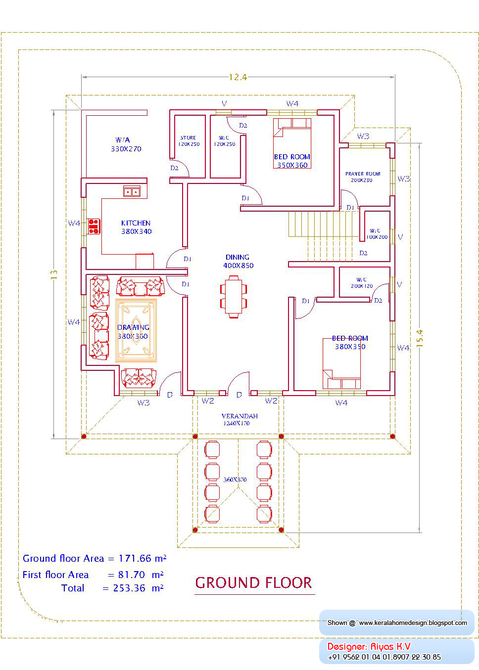  Kerala  Home  plan  and elevation  2726 Sq ft Kerala  House  