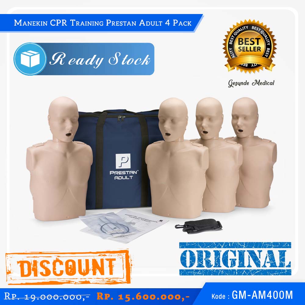 Manekin CPR Training Prestan Adult 4 Pack