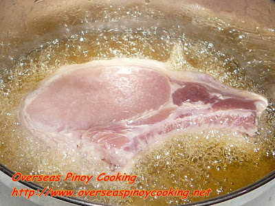 Pinoy Fried Pork Chop - Cooking Procedure