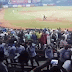 Protesta contra Radhamés Camacho en el Estadio Quisqueya