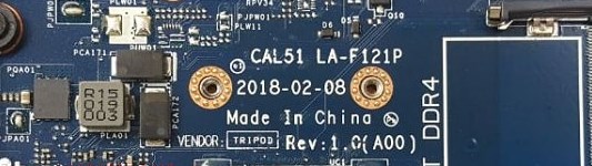 CAL51 LA-F121P BIOS AMD DELL Inspiron 15-5575