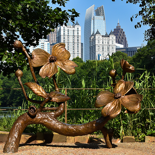 "Dogwood Bench" by Martin Dawe | Photo by Travis Swann Taylor