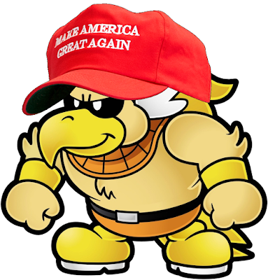 Rawk Hawk Make America Great Again Donald Trump hat Paper Mario