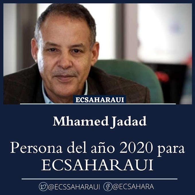 Mhamad Jadad, persona del año 2020 para ECSAHARAUI.©