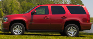 2013 Chevrolet Tahoe Hybrid Red