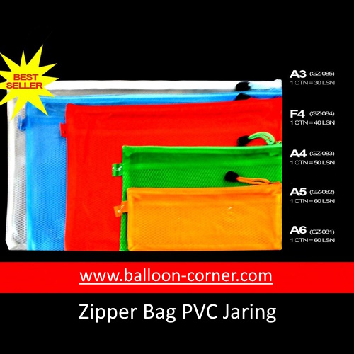 Zipper Bag PVC Jaring (BEST SELLER)