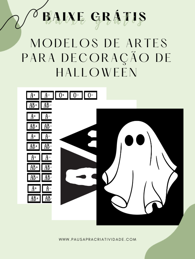 Baixe Grátis 9 modelos de artes para decoração de halloween