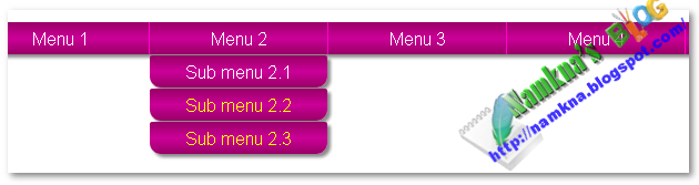 Drop menu with CSS 3 