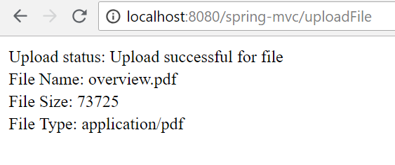 Spring MVC file upload status