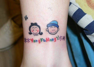 Cute Temporary Small Lovers  Tattoo 
