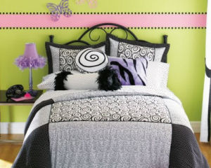 Modern Home Interior Design: Black And White And Pink Bedroom ...