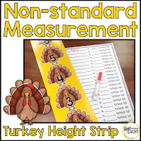 Non-standard Measurement Turkey Height Strip