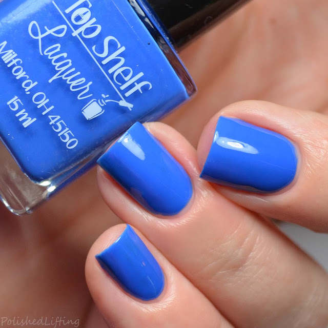 blue creme nail polish