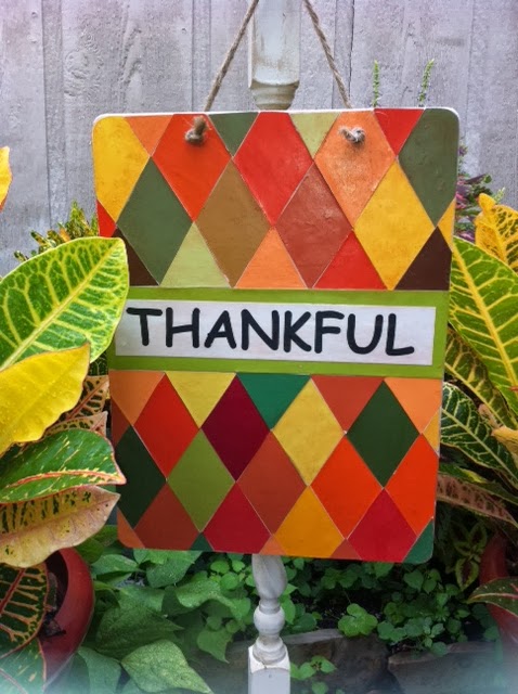 how to make a  Thankful Sign Tutorial