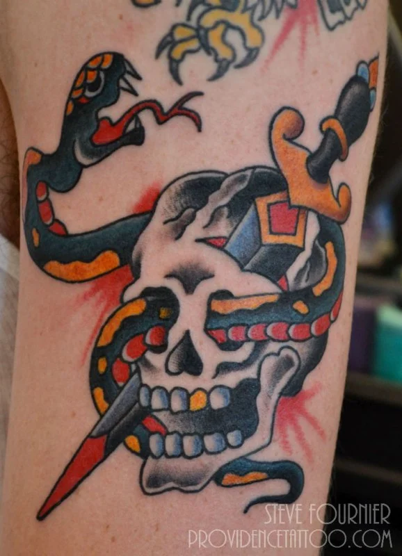 Tatuajes de Calaveras y Dagas