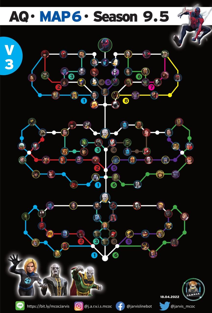 MCOC Alliance Quest (AQ) Season 9.5 - Map 6 v3