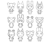 #22 Animal Crossing Coloring Page