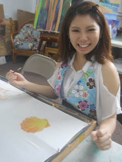 silk painting class Kauai Hawaii 