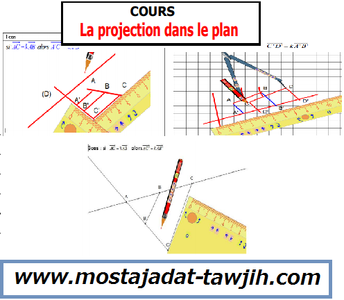 درس La projection dans le plan للجذع المشترك الدولي