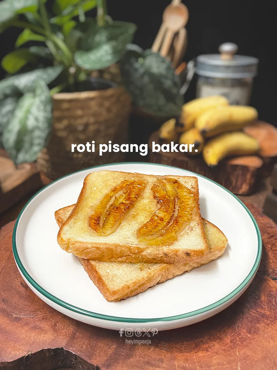 Roti Pisang Bakar Terpaling Mudah Dan Sedap