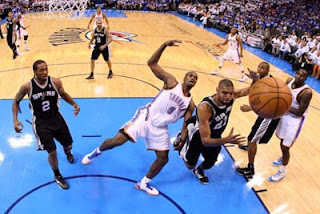 Oklahoma City Thunder Samakan Kedudukan Atas Spurs