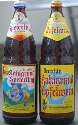 Apfelwein mit und ohne Speierling