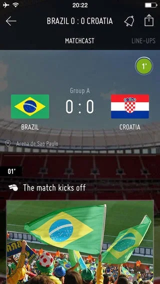 التطبيق الرسمي لمتابعة أحداث كأس العالم 2014 علي أجهزة الأيفون والايباد والأيبود FIFA Official App iOS