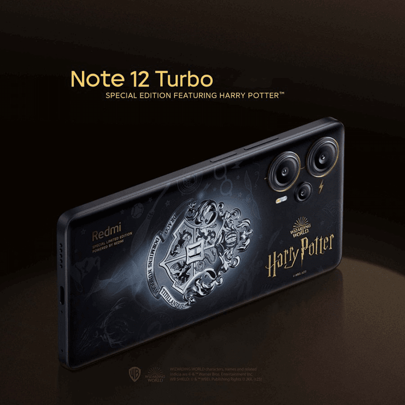 Redmi Note 12 Turbo Harry Potter Edition smartphone with Hogwarts Theme and Harry Potter symbolisms