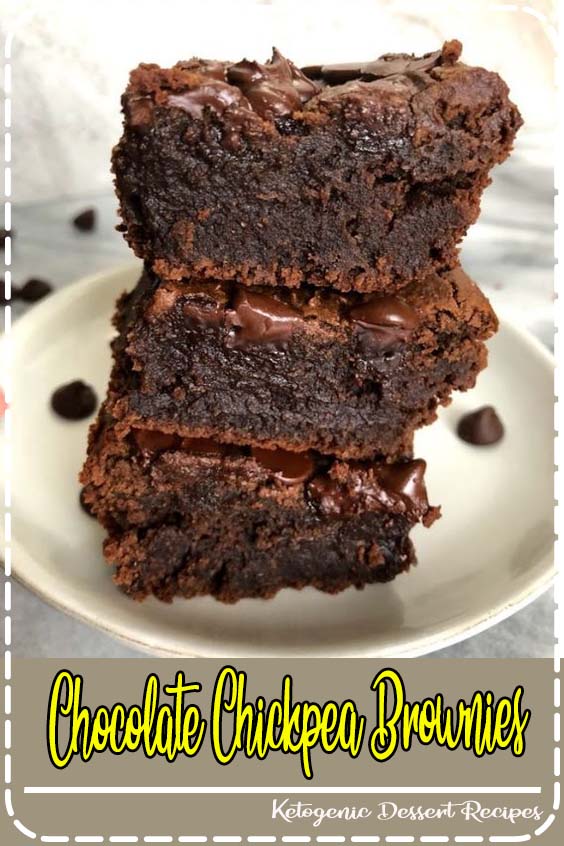 Chocolate Chickpea Brownies are a healthy alternative to regular brownies and are fudgy, chocolatey, and easy to make. They are made gluten fre