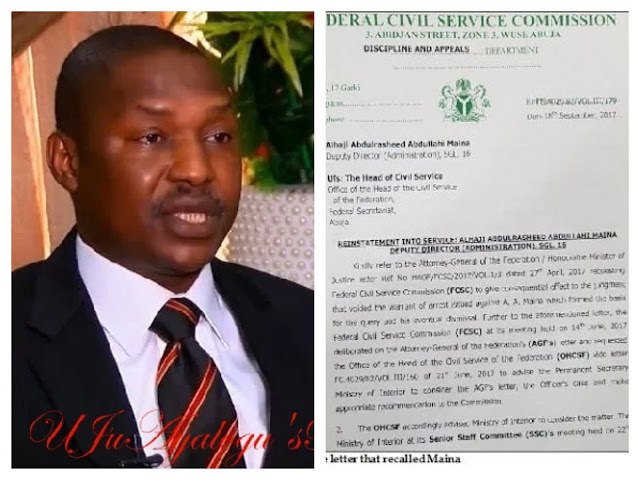 REVEALED: How AGF Malami ordered Maina’s recall(photo)