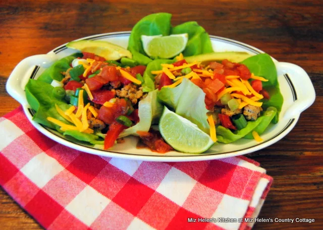 Chicken Taco Lettuce Wraps at Miz Helen's Country Cottage