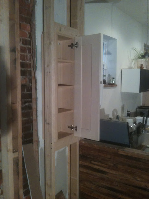 IKEA built-in bar cabinet