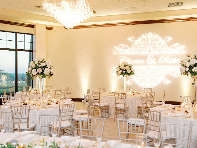 bella collina reception space setup