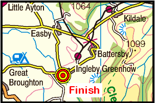 Map of the Ingleby Greenhow area