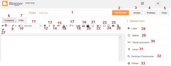 Post Editor Blogger