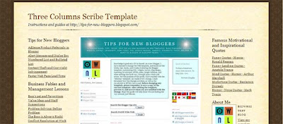 Three Columns Scribe Template