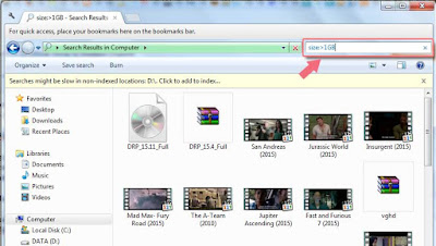 Cara Mencari File Berukuran Besar di Windows Explorer