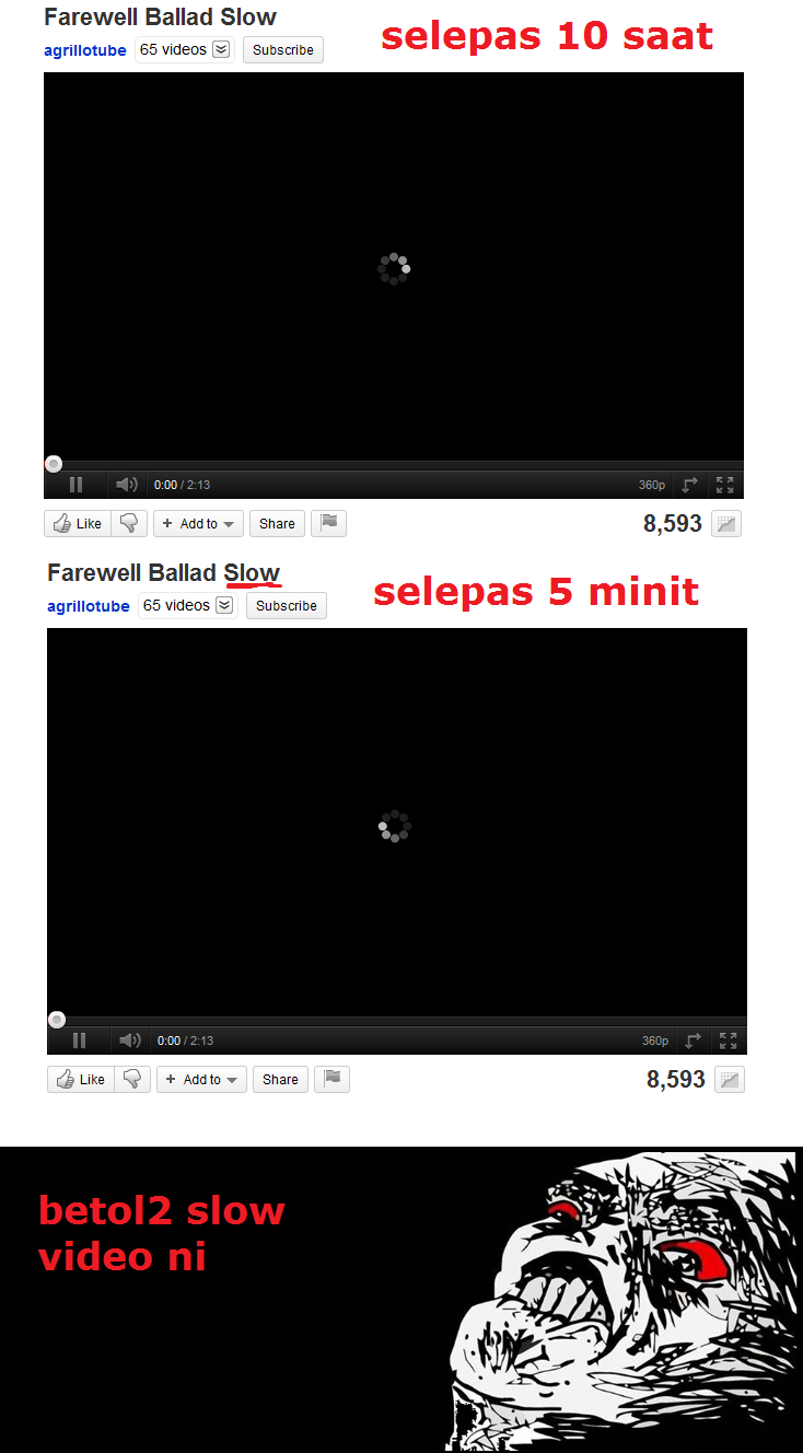 Meme orang kita: Video slow atau internet slow? meme 
