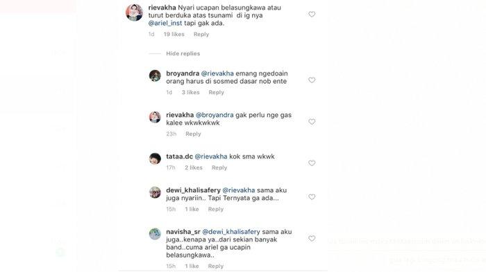 Dituding Tak Berempati atas Duka Ifan Seventeen, Ariel 