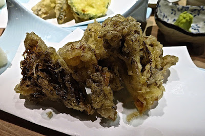 Sushi Shiki Hanamaru, tempura maitake
