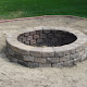 Backyard Patio With Firepit