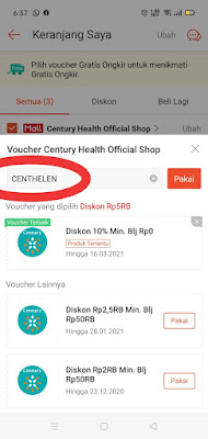 promo century shopee