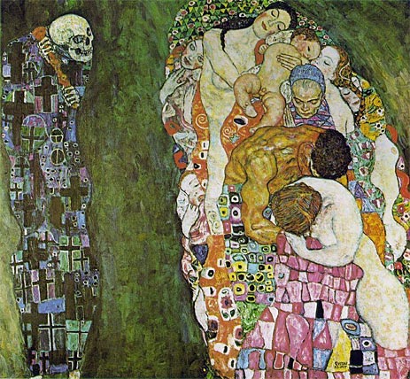 Einige Werke von Gustav Klimt - Life and Death. Life and Death
