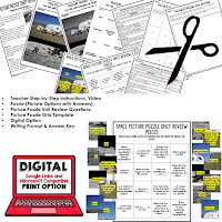 EARTH SCIENCE Activities for Test Prep, Test Review, Study Guides, and Vocabulary Review--PICTURE PUZZLES